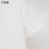 Summer Off Shoulder White Round Neck T-shirt