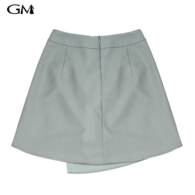 New slim fitting high waisted irregular short skirt