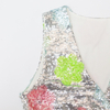 New V-neck sequined patchwork long dress