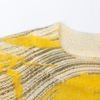 New abstract printed slim knit top