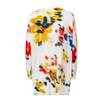 New floral print medium length knitted top