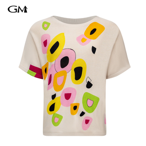 New geometric printed knitted top