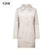 New solid color medium long cotton jacket
