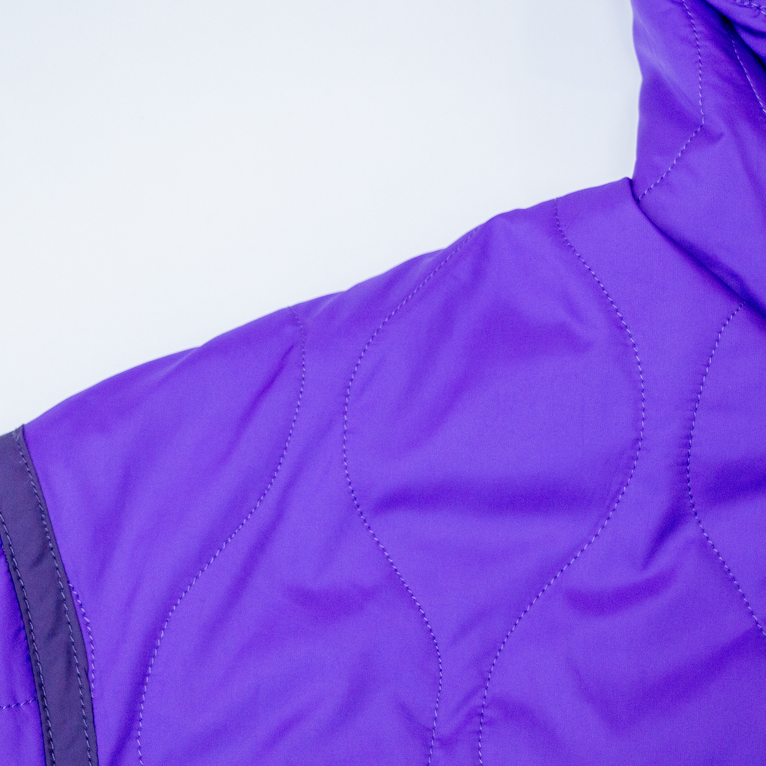 New hooded purple cotton jacket