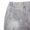 New perforated straight leg long jeans