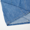 New solid color denim camisole long skirt