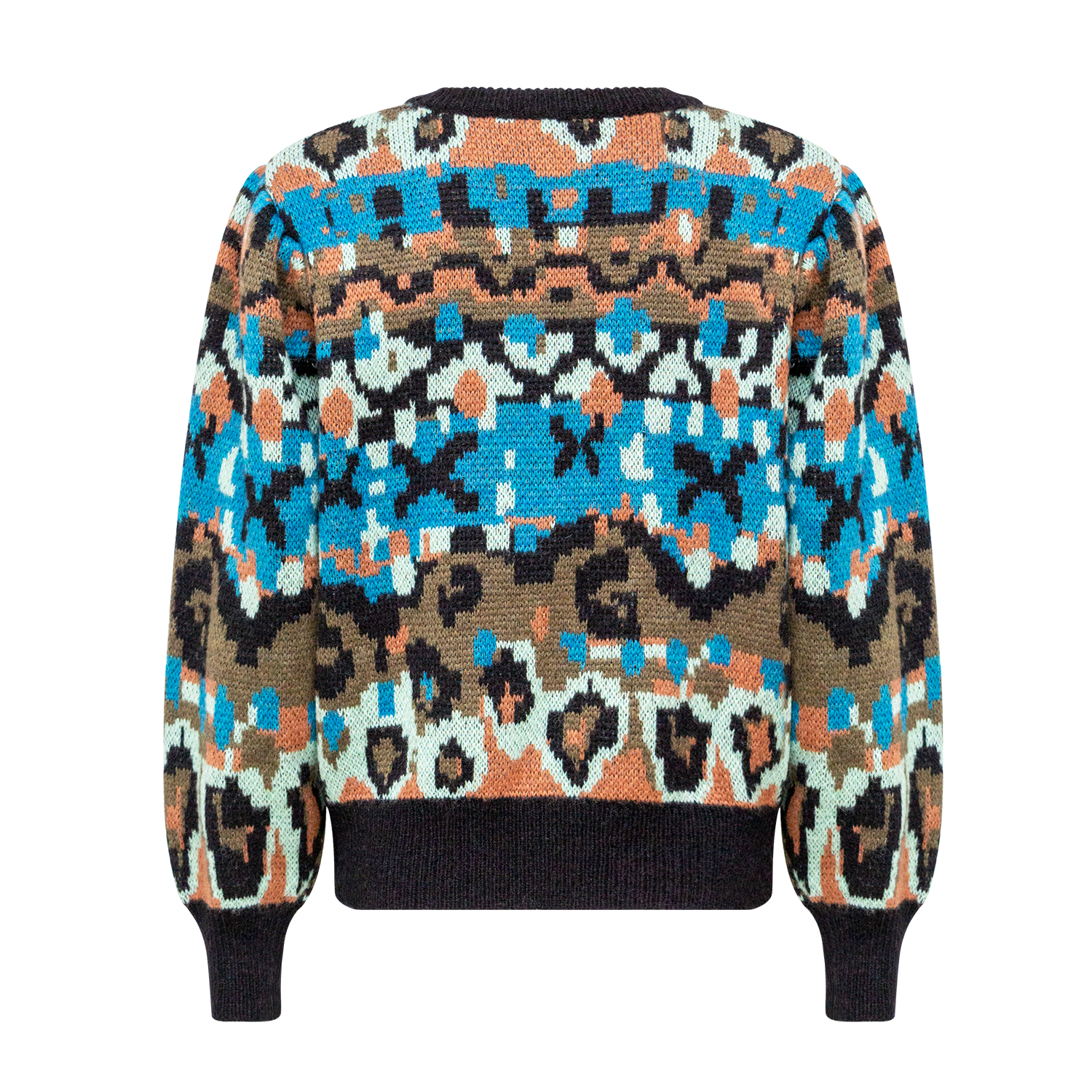 New trendy printed pullover sweater