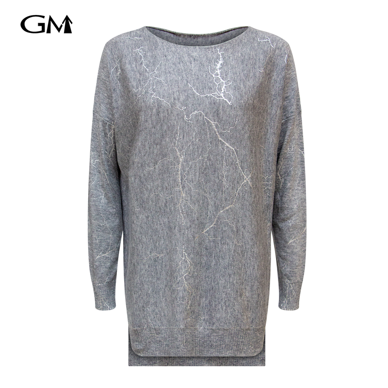 New lightning printed knitted top