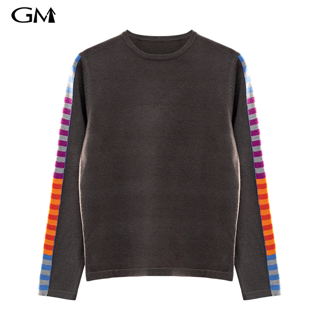 Crew neck pullover knit top