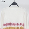 Fashion simple contrast round neck knitted top