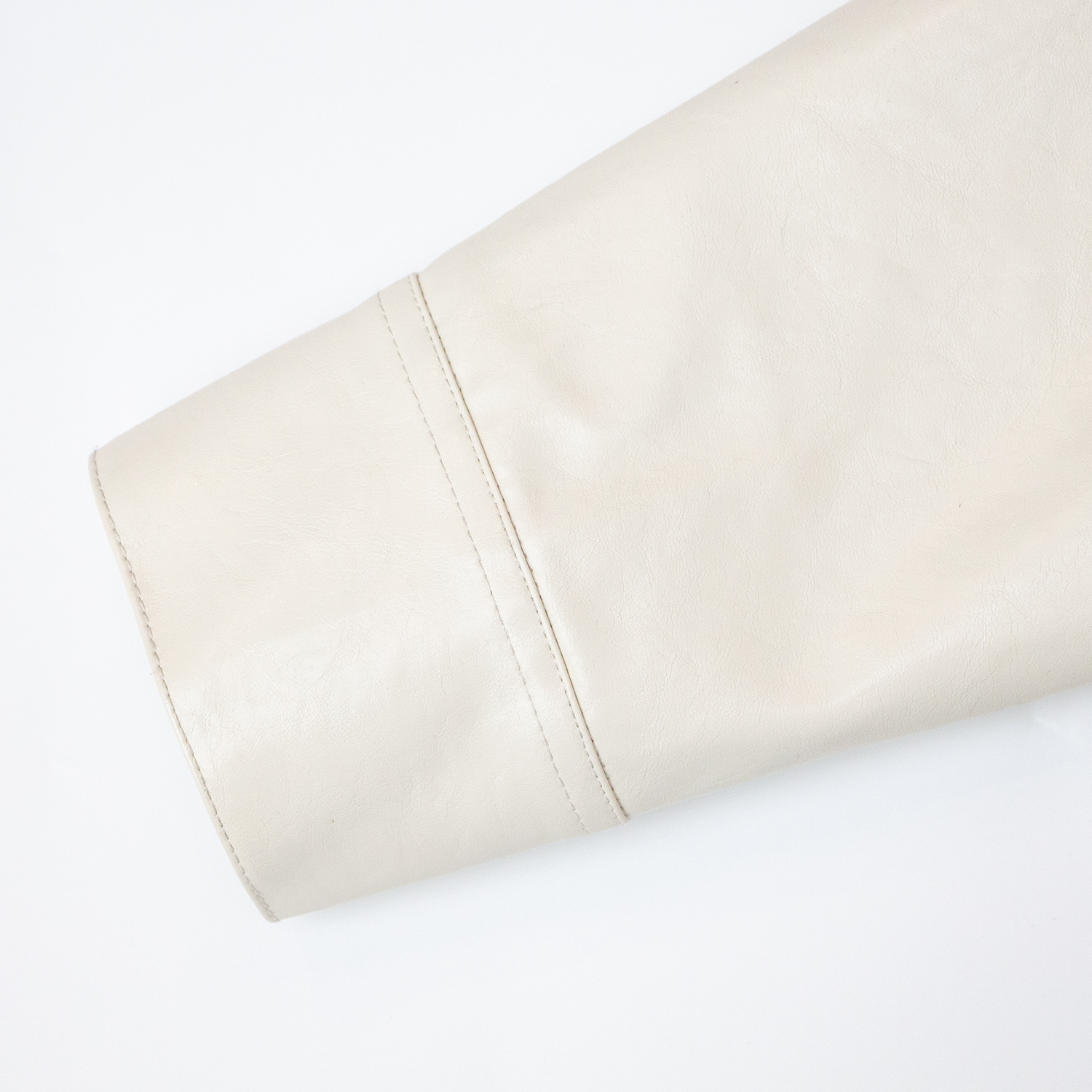 New minimalist and versatile single breasted PU leather jacket