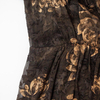 New gold printed V-neck dress