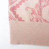 New V-neck exquisite printed knitted top