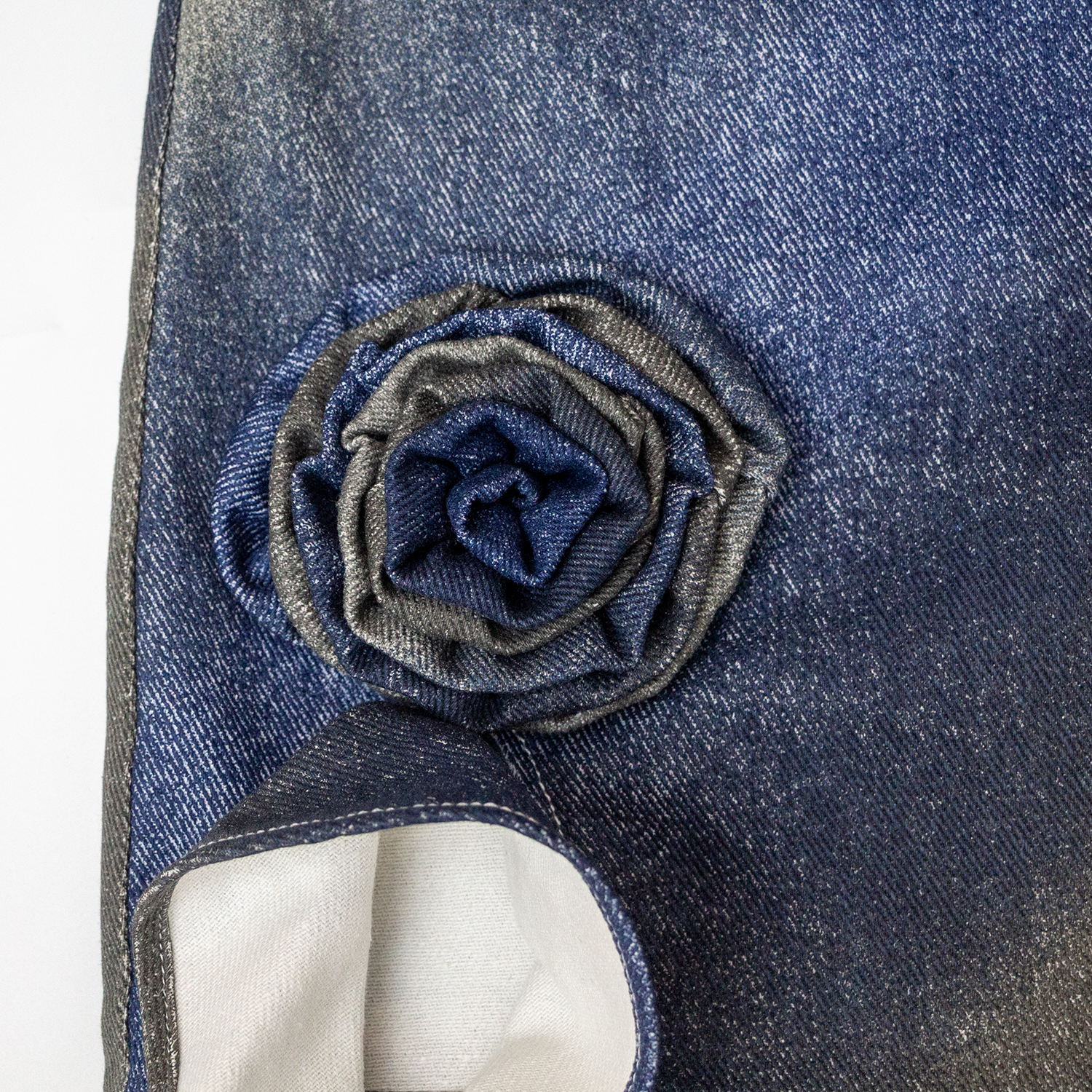 New gradient denim skirt