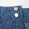 New printed denim skirt