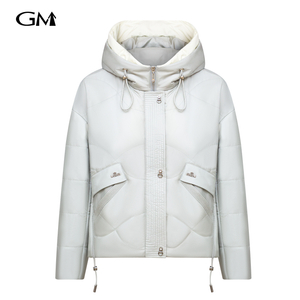 New solid color hooded zipper cotton jacket