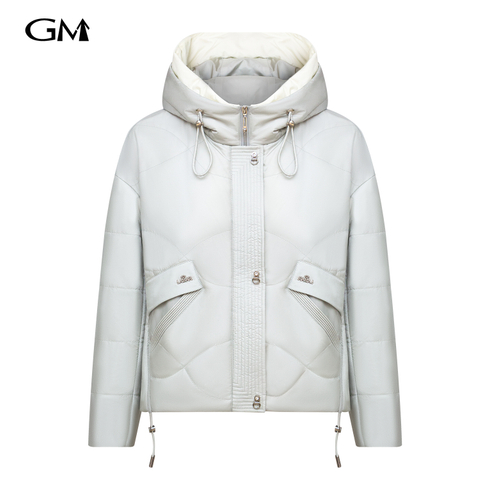 New solid color hooded zipper cotton jacket