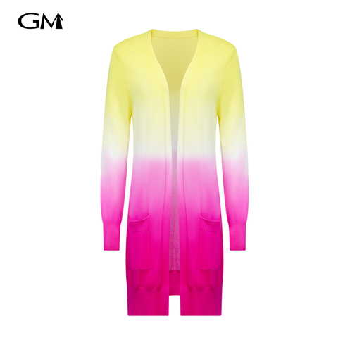 New color blocked knitted cardigan