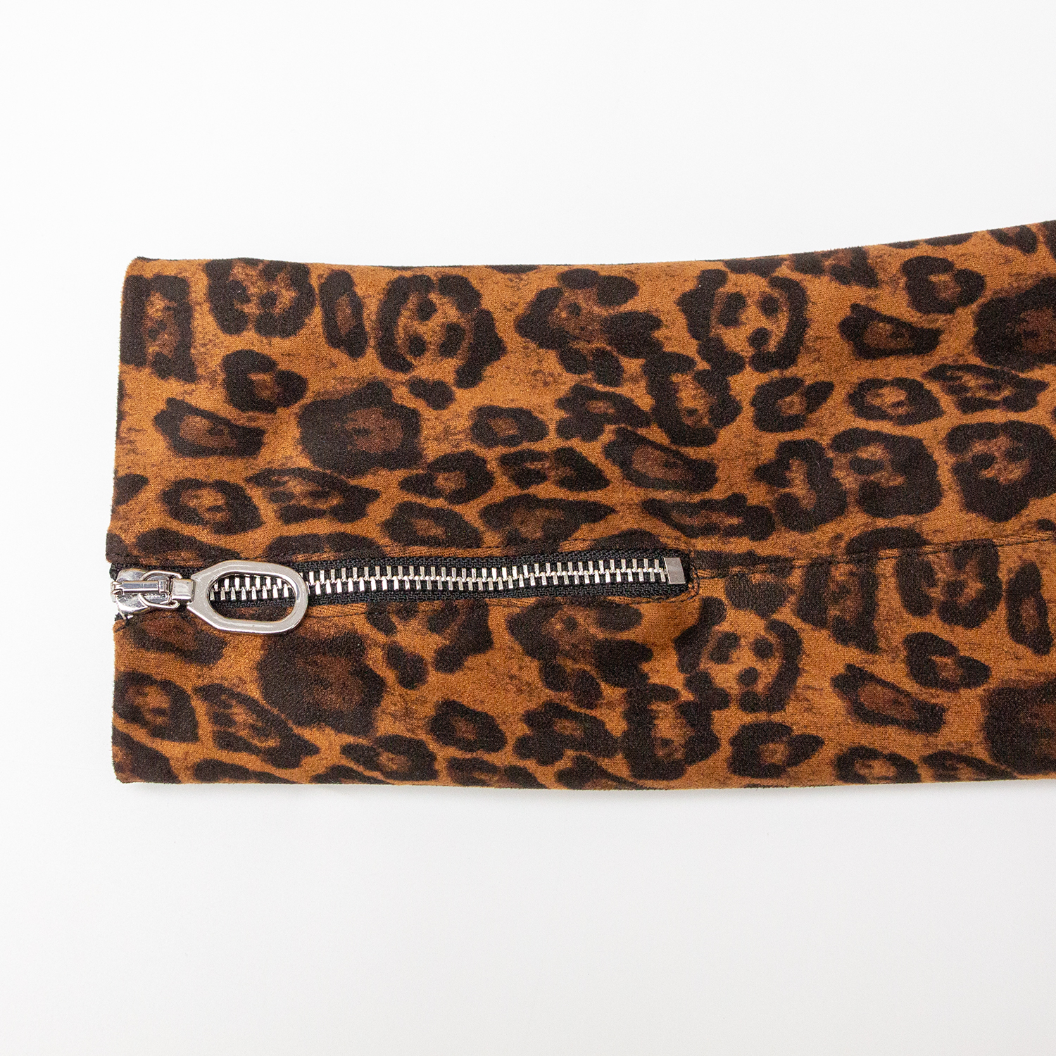 New stand up collar zipper leopard print jacket