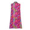 Fashionable new color abstract printed V-neck dress