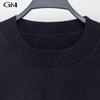 New personality contrast round neck pullover sweater