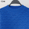 New Lantern Sleeve Fish Scale Loose Knitted Top