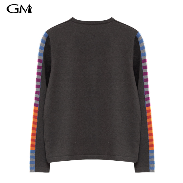 Crew neck pullover knit top