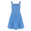 Fashionable new solid color denim camisole skirt