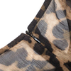 Round neck leopard print dress