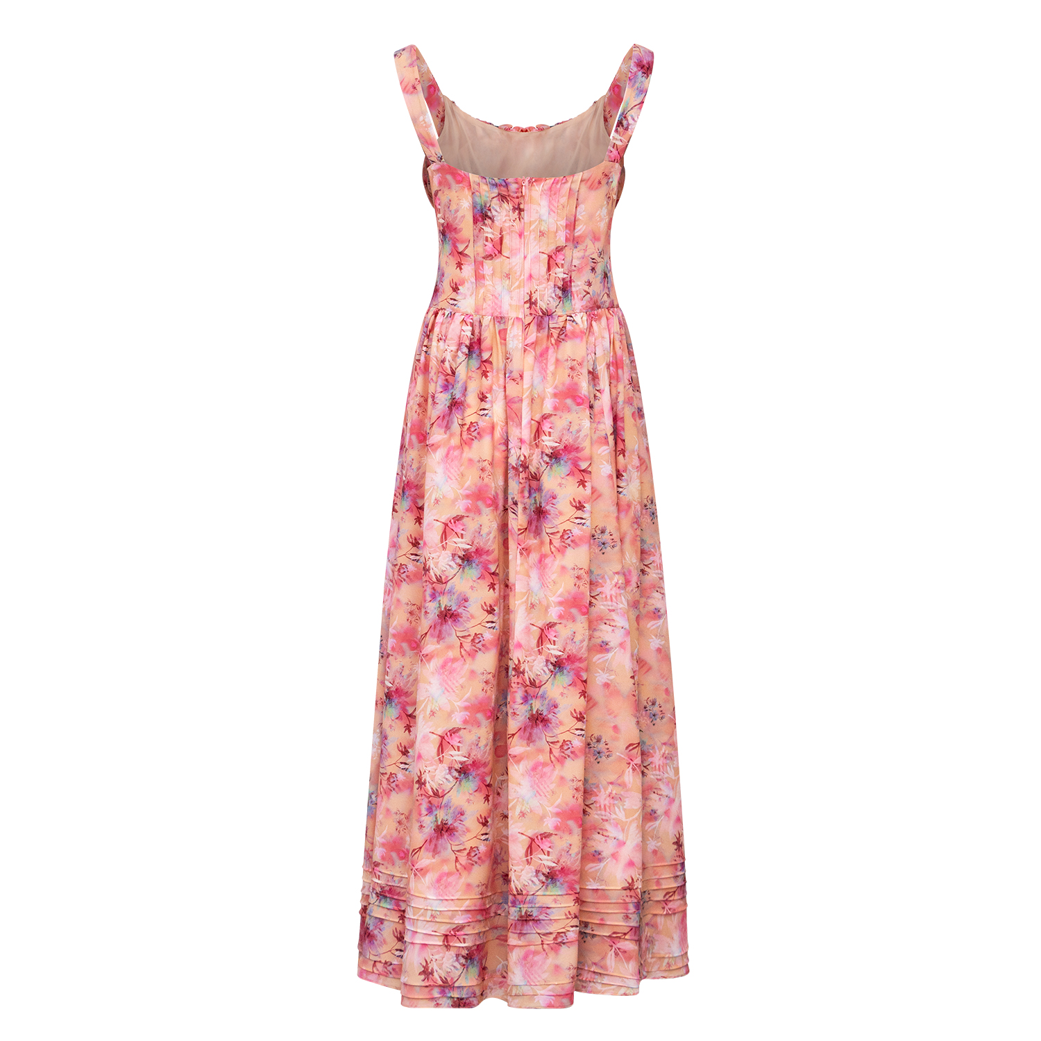 Summer vintage sweet printed long dress