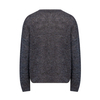 New gray vase printed pullover knitted top