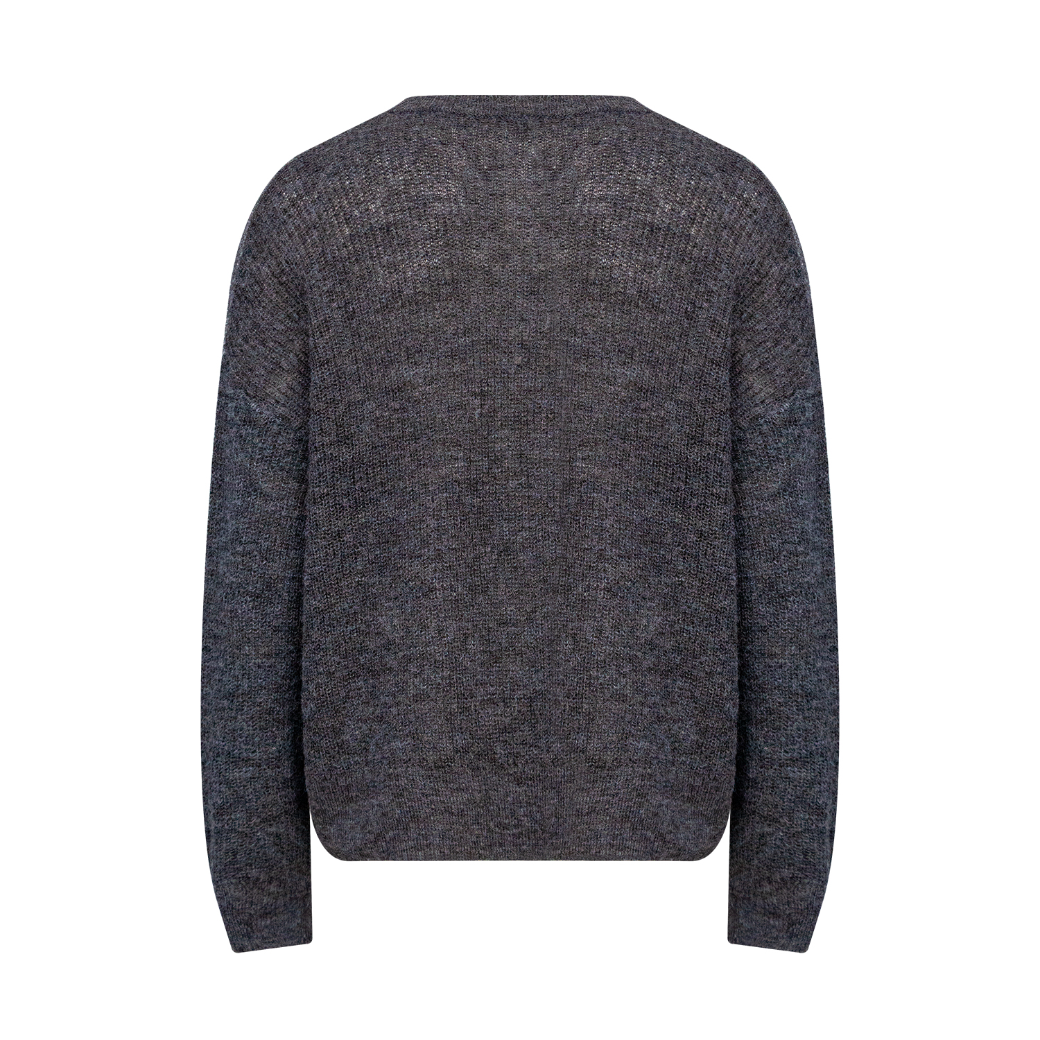 New gray vase printed pullover knitted top