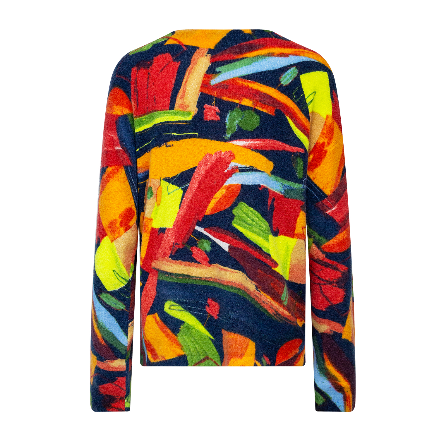 New Graffiti V-neck Knitted Top