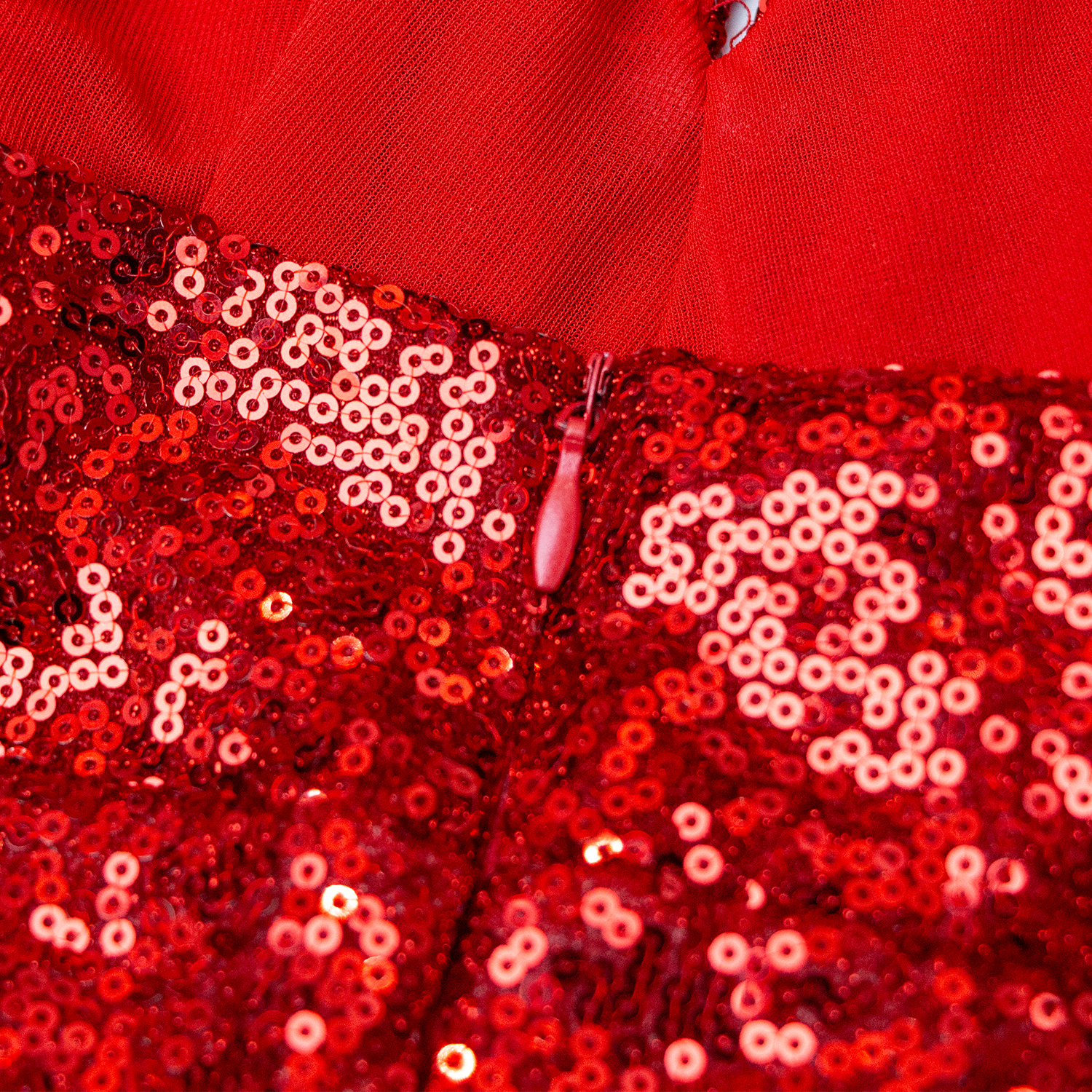 New solid color sequin dress