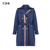 New college style lace up mid length windbreaker