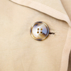 Fashionable and minimalist khaki long windbreaker