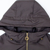 New hooded waist cinching slimming cotton jacket