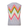 New color blocked knitted vest
