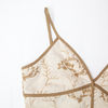 New 3D Embroidered Strap Dress