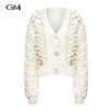 New sequined knitted cardigan sweater