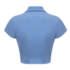 Fashion solid color slim fit short polo shirt