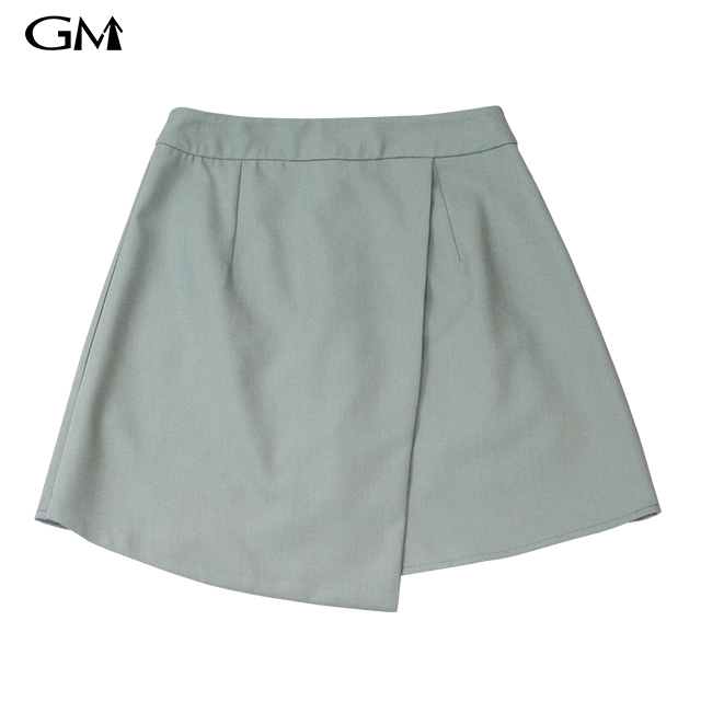 New slim fitting high waisted irregular short skirt