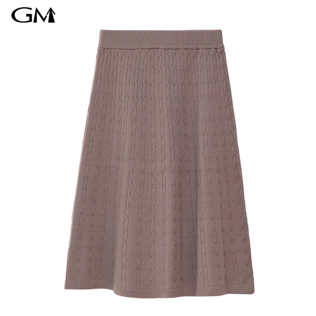 New Knitted Elastic Waist Skirt