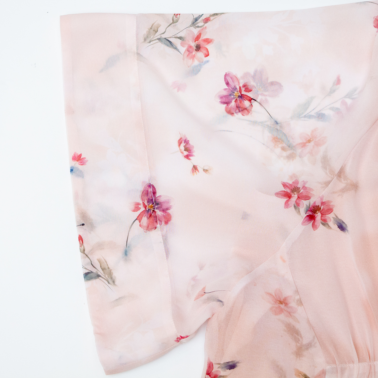 New printed round neck short sleeved dress