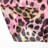 Leopard print round neck backless dress