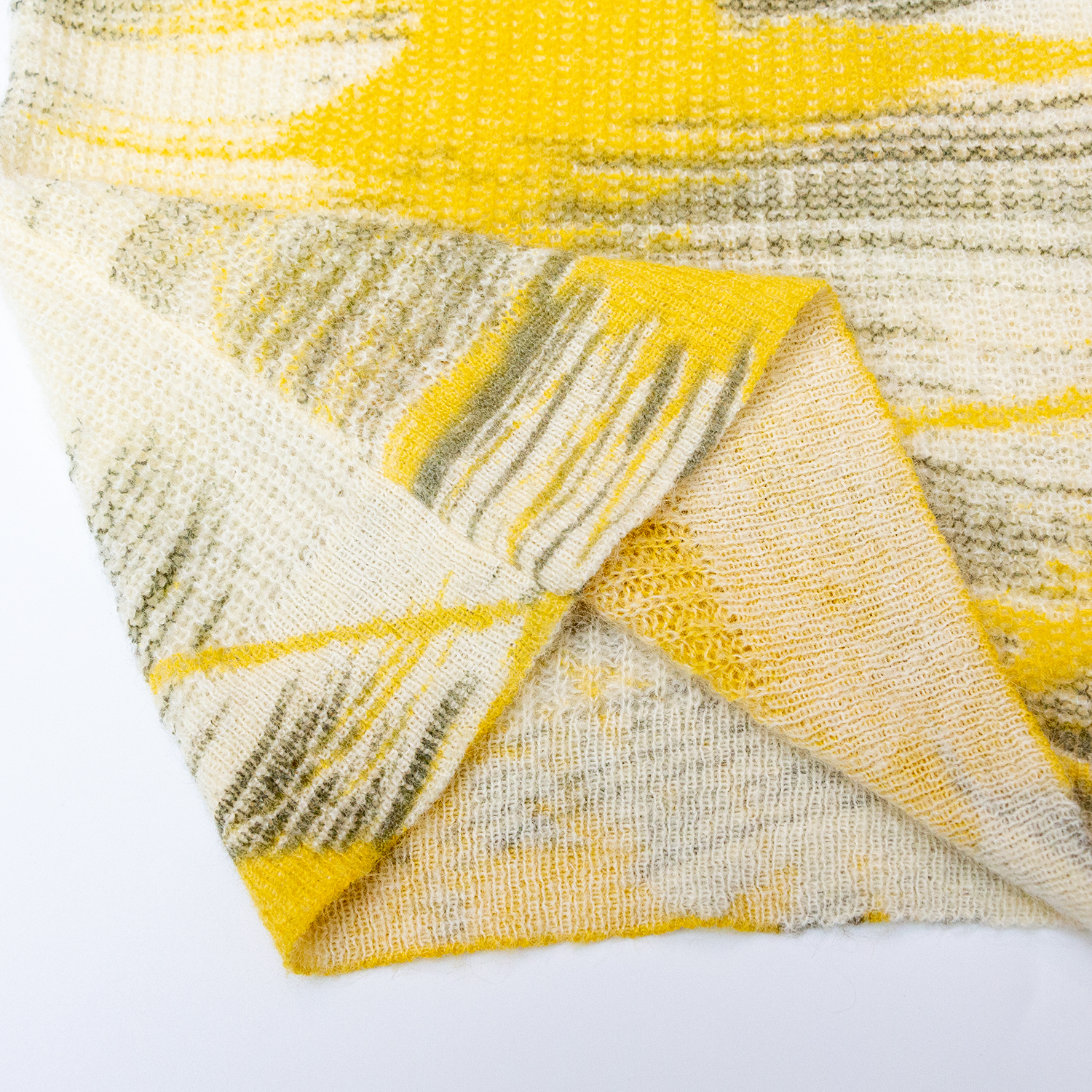 New abstract printed slim knit top
