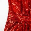 New solid color sequin dress