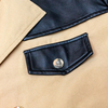 New versatile spliced long windbreaker jacket
