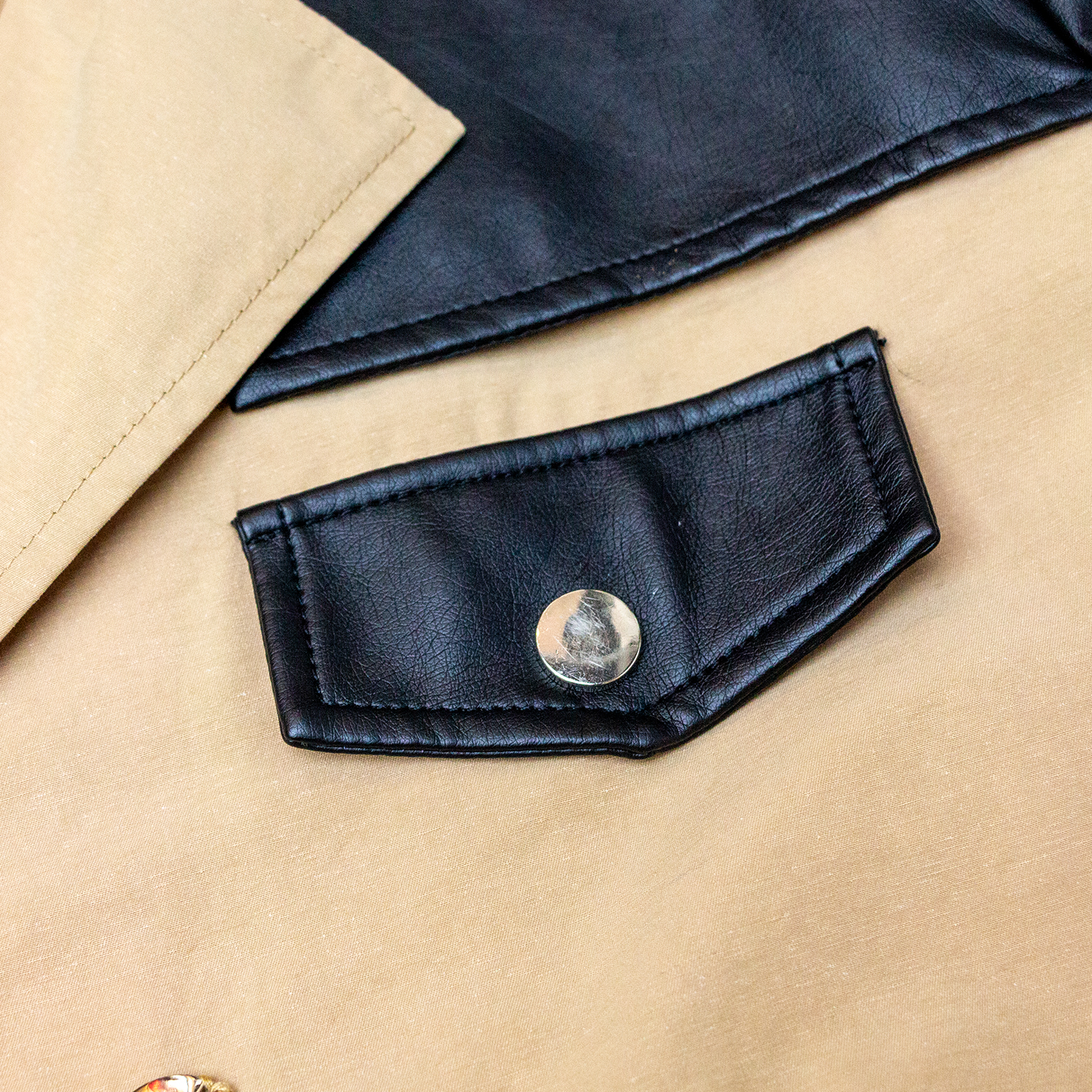 New versatile spliced long windbreaker jacket