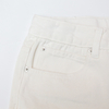 Summer ripped straight leg five quarter jeans